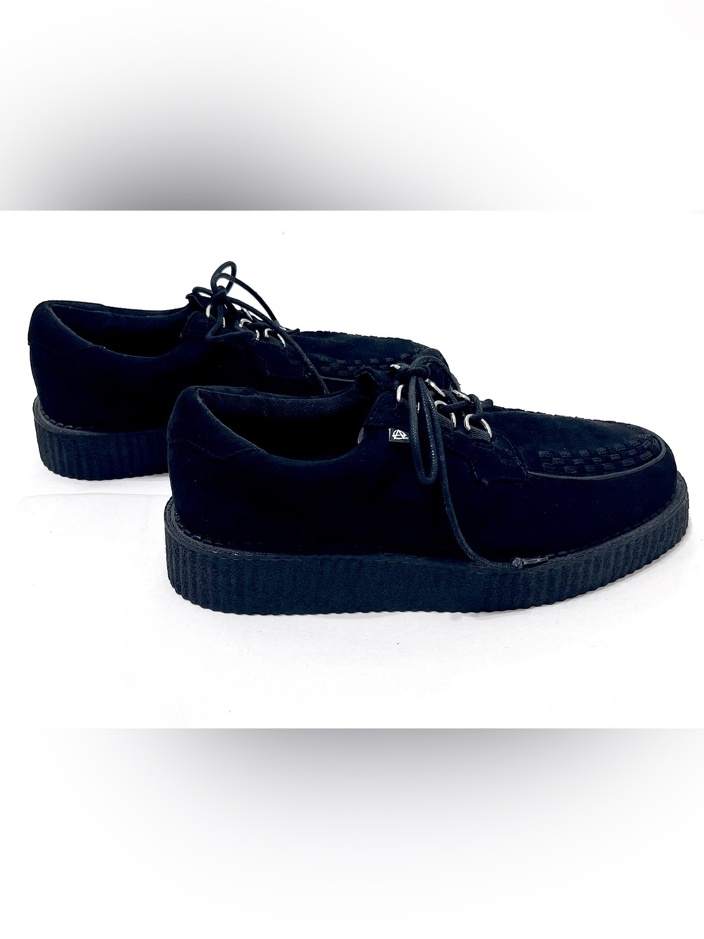 T.U.K. Anarchic Black Faux Suede Creeper Shoes Men's US 9 / EU 42 - Picture 4 of 5
